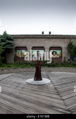 Die Miss America-Statue ist in Atlantic City, New Jersey gesehen. Stockfoto