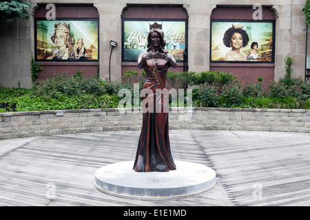Die Miss America-Statue ist in Atlantic City, New Jersey gesehen. Stockfoto