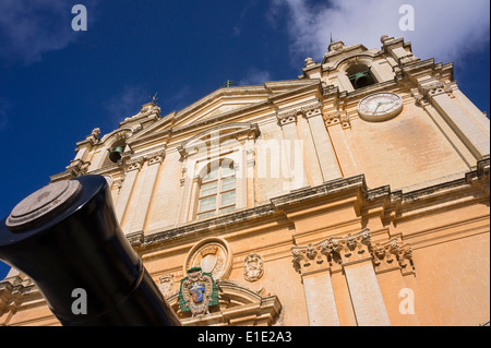 Str. Pauls Kirche Mdina Rabat Malta Europa. Stockfoto