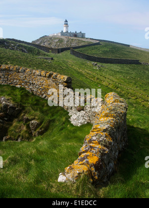 Leuchtturm, Berneray, Schottland Stockfoto