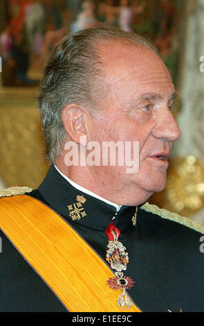 König Juan Carlos von Spanien in Luxemburg, Luxemburg, 16. April 2007 abgebildet. Foto: Royal Presse Europa (Niederlande) Stockfoto