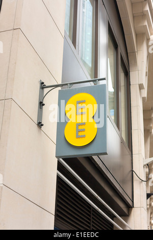 EE Handy-Shop anmelden, London, UK Stockfoto