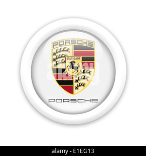 Porsche Logo Symbol Symbol Flagge Wappen Stockfoto