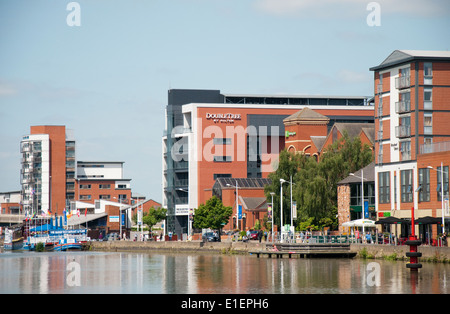 Brayford Waterfront im Stadtzentrum von Lincoln, Lincolnshire England UK Stockfoto