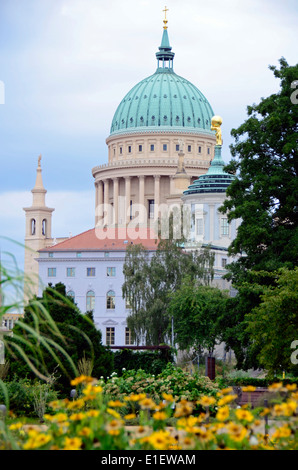 Blick auf St. Nicolai und altes Rathaus Potsdam Deutschland Stockfoto