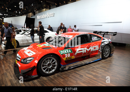 Mercedes-Benz C-Coupe DTM-Rennwagen auf der AMI - Auto Mobil International Fachmesse am 1. Juni 2014 in Leipzig, Sachsen, Deutschland Stockfoto