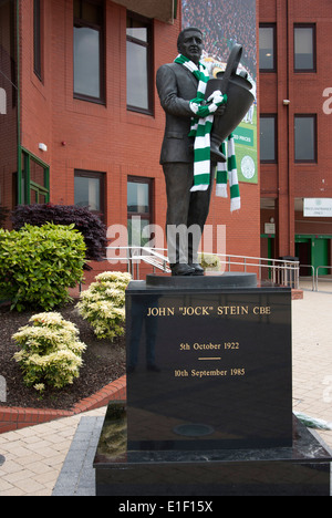 Statue von Jock Stein CBE Celtic Park Parkhead Glasgow Stockfoto