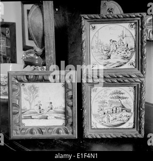 Coleção Monteiro Gomes in Sintra ist eine private Sammlung portugiesischer Kunst mit bedeutenden Azulejos und anderen Werken, die die Kulturgeschichte des Landes widerspiegeln. Die Sammlung ist ein wichtiger Teil des künstlerischen Erbes von Sintra. Stockfoto