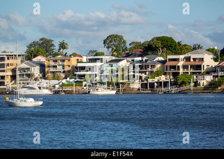 Brisbane Australien, Brisbane River, New Farm, Eigentumswohnungen Wohnapartments Gebäude Häuser Häuser, Residenzen, Waterfront,AU140313