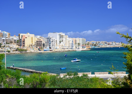 Qawra (Il-Qawra) in Salina Bay, nördlichen Viertel, Malta Majjistral Region, Republik Malta Stockfoto