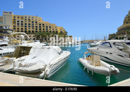 Portomaso Marina, Paceville, St. Julians (San Ġiljan), nördlichen Hafenviertel, Malta Majjistral Region, Republik Malta Stockfoto