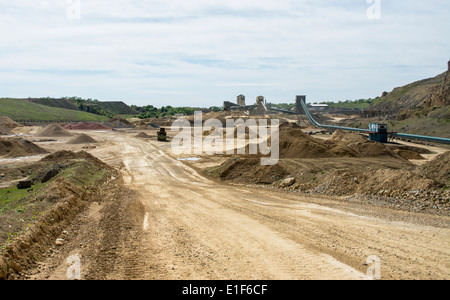 Steinbruch Seite Eingang Stockfoto