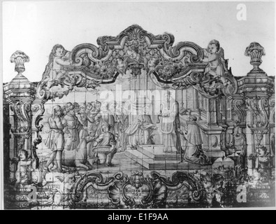 Foto des Convento de Santo António in Recife, Brasilien, mit der religiösen Architektur der Kirche und Azulejaria (dekorative Fliesen). Stockfoto