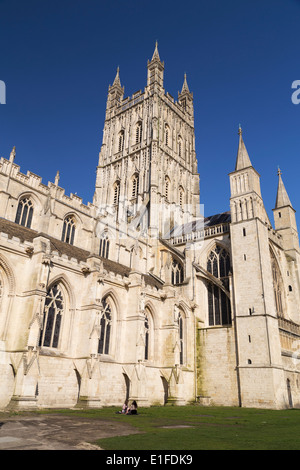 Großbritannien, Gloucester, Kathedrale, Kirche St. Peter und der Heiligen und unteilbaren Dreifaltigkeit. Stockfoto
