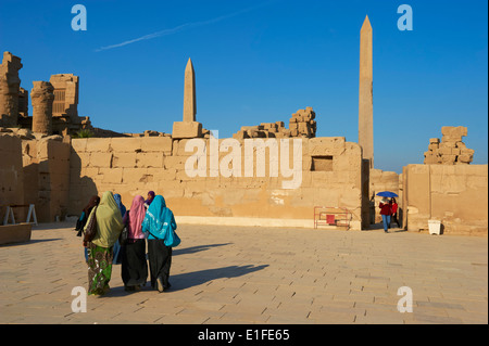 Ägypten, Nil Senke, Luxor, Theben, Karnak-Tempel, UNESCO-Weltkulturerbe, Obelisken der Hatschepsut Stockfoto