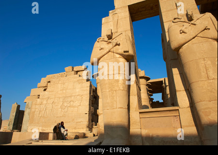 Ägypten, Nil Senke, Luxor, Theben, Westufer des Nils, Ramesseum Tempel von Ramses II Stockfoto