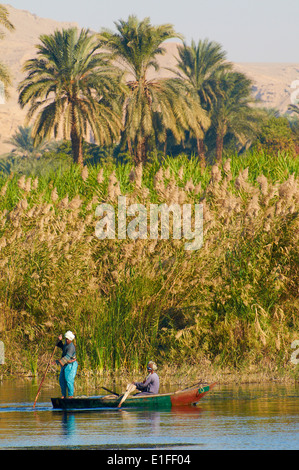 Ägypten, Kreuzfahrt auf dem Nil zwischen Luxor und Assuan, Fisher Stockfoto