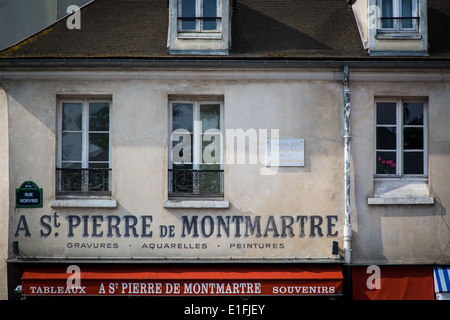 Erstes Rathaus von Montmarte gegründet 1790 in der Nähe von Place de Tertre, Montmartre, Paris Frankreich Stockfoto