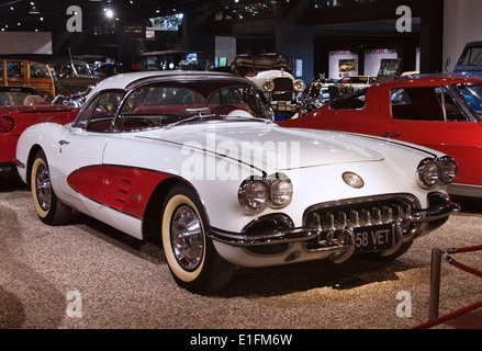 Chevrolet Corvette 1958 an Motorenmuseum Haynes, Sparkford, Somerset, England Stockfoto