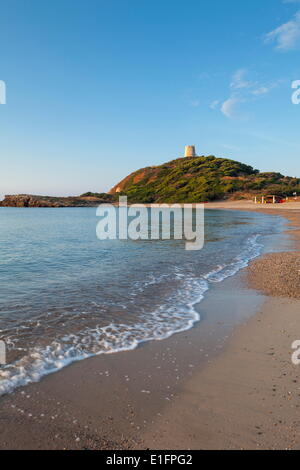 Strand von Chia, Provinz Cagliari, Sardinien, Italien, Mittelmeer, Europa Stockfoto