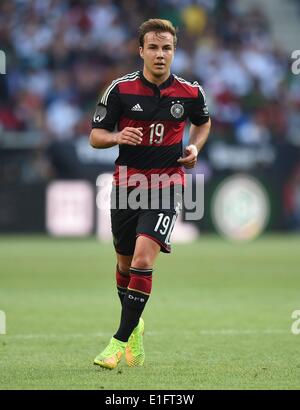 Borussia-Park Mönchengladbach, Deutschland. 1. Juni 2014. Internationale Fußball freundlich Deutschland gegen Kamerun Vorbereitungen für die FIFA WM 2014 in Brasilien. Mario Götze Deutschland Credit: Aktion Plus Sport/Alamy Live-Nachrichten Stockfoto