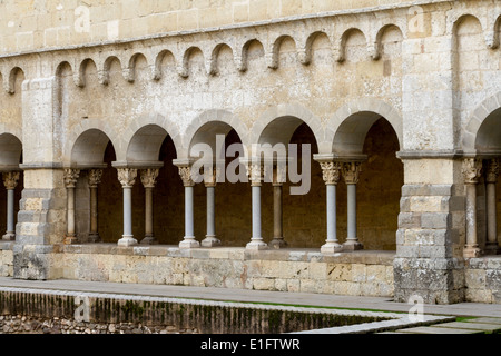 Kreuzgang, Kloster von Sant Cugat del Valles, Katalonien, Spanien Stockfoto