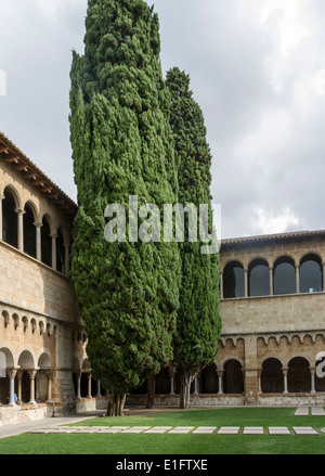 Kloster von Sant Cugat del Valles, Katalonien, Spanien Stockfoto