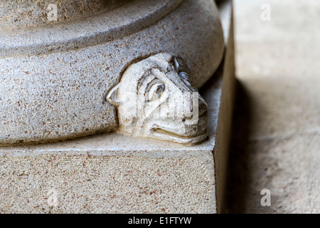 Kreuzgang, Kloster von Sant Cugat del Valles, Katalonien, Spanien Stockfoto