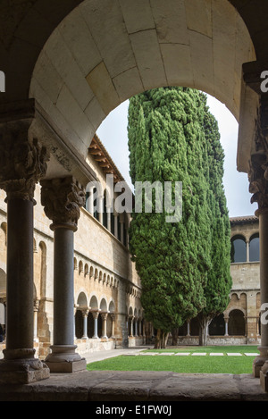 Kloster von Sant Cugat del Valles, Katalonien, Spanien Stockfoto