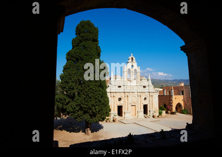 Griechenland, Insel Kreta, Arkadi Kloster (Arkadiou) Stockfoto