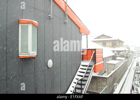 Japan - Feb08: Die schwersten Schnee in Jahrzehnten in Tokio und anderen Bereichen von Japan, am 8. Februar 2014 in Japan Stockfoto