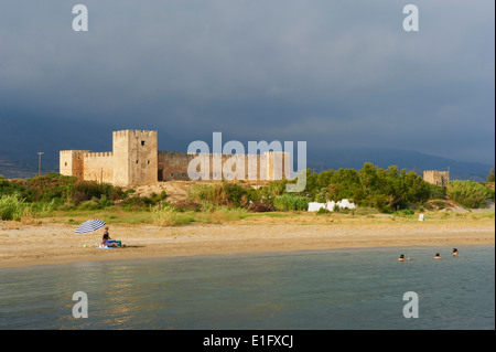 Griechenland, Insel Kreta, Frangokastello Burg Stockfoto