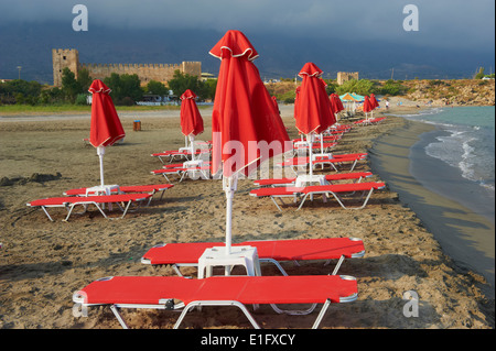 Griechenland, Insel Kreta, Frangokastello Burg Stockfoto