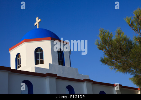 Die Kirche von Vivlos, Naxos, Kykladen, Griechenland Stockfoto