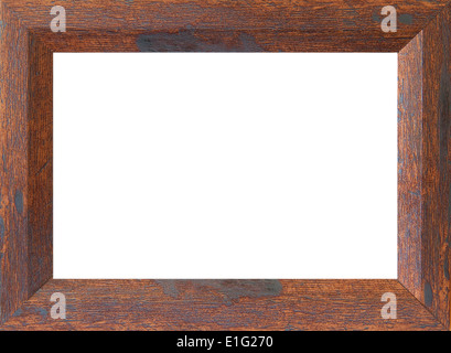 Fotorahmen isoliert auf weißem Hintergrund Stockfoto