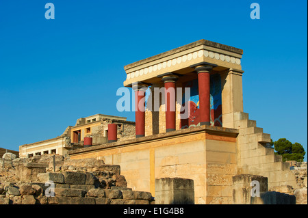 Griechenland, Crete Island, Iraklion, archäologische Stätte von Knossos, Palast von König Minos Stockfoto