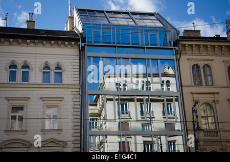 Budapest, Gebäude Karoly Avenue (Károly körút) Stockfoto