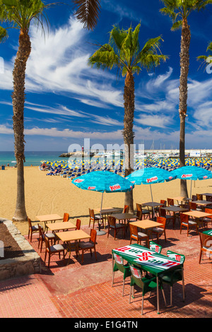 Strand von Puerto Rico auf Gran Canaria Stockfoto