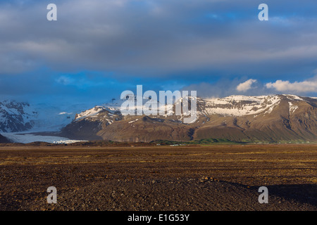 Panoramablick über Skaftafell Gletscher Stockfoto