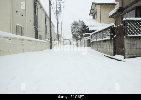 Japan - Feb08: Die schwersten Schnee in Jahrzehnten in Tokio und anderen Bereichen von Japan, am 8. Februar 2014 in Japan Stockfoto