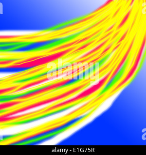 magische Regenbogen Linien abstrakten Hintergrund Stockfoto