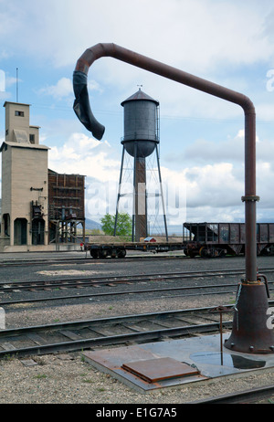 Die alten Zugdepot an Ely, Nevada ist heute ein Museum und Attraktion. Stockfoto