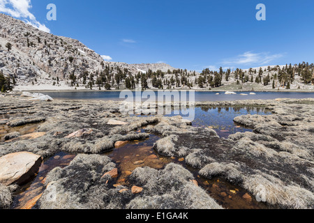 Cirque-See im Hinterland Wildnis des südlichen Sierras Kaliforniens. Stockfoto