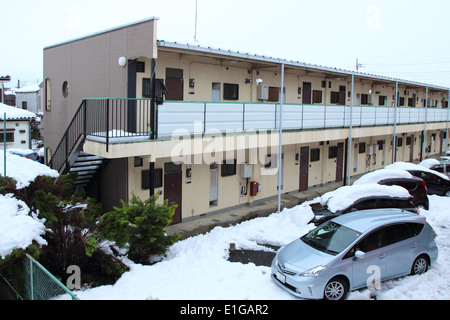 Japan - Feb14: Die schwersten Schnee in Jahrzehnten in Tokio und anderen Bereichen von Japan, am 14. Februar 2014 in Japan Stockfoto