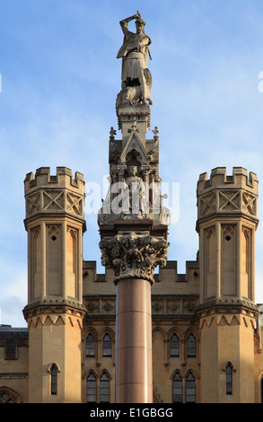 Großbritannien, England, London, Westminster, The Sanctuary, St George Statue, Dekanat Hof, Stockfoto
