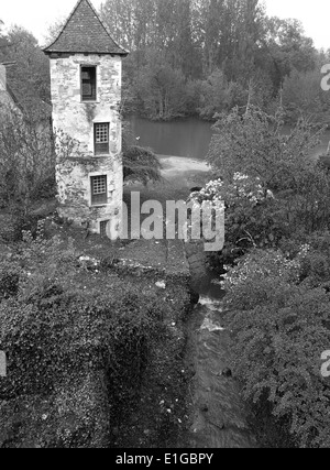 Ein Turm in Carennac, schönsten Dörfer Frankreichs Stockfoto