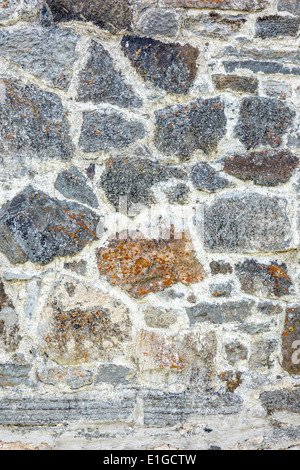 Textur der alten Steinmauer Stockfoto