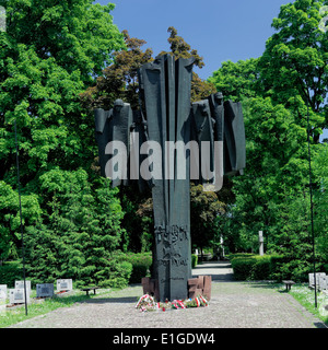 Rakowicki-Friedhof Krakau polnische Militärsektion Memorial Stockfoto