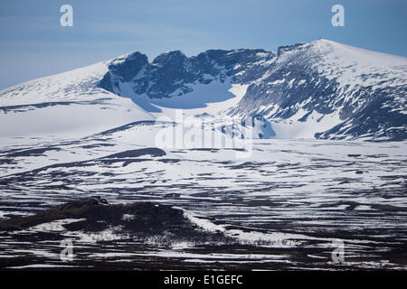 Berg Snøhetta im Dovrefjell Stockfoto