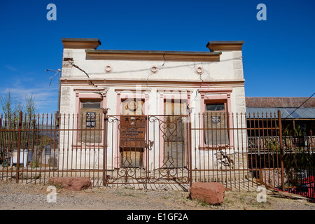 Die alte verlassene kubanischen Königin Bordell Gebäude in der historischen Bergbau Stadt von Jerome, Arizona, USA. Stockfoto